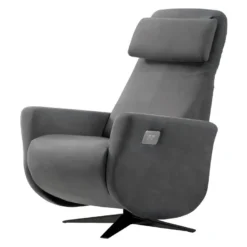 GALAXIE - Fauteuil Relax Electrique Tissu Gris -Promos Fauteora Magasin fauteuil 9165323