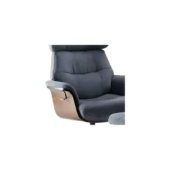 OBANOS - Fauteuil Inclinable + Repose-Pieds Gris Bleu 8 OBANOS - Fauteuil Inclinable + Repose-Pieds Gris Bleu -Promos Fauteora Magasin fauteuil 9165359