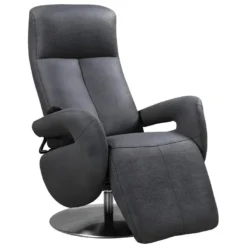 ROSARIO - Fauteuil Relax Electrique Cuir Gris Foncé 8 ROSARIO - Fauteuil Relax Electrique Cuir Gris Foncé -Promos Fauteora Magasin fauteuil 9165367