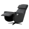 GALAXIE - Fauteuil Relax Electrique Tissu Gris Foncé