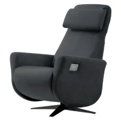 GALAXIE - Fauteuil Relax Electrique Tissu Gris Foncé -Promos Fauteora Magasin fauteuil 9165443