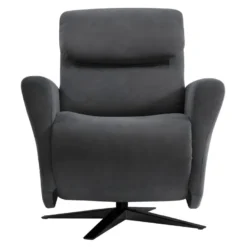 GALAXIE - Fauteuil Relax Electrique Tissu Gris Foncé -Promos Fauteora Magasin fauteuil 9165445