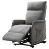 LISSONE - Fauteuil Relax Et Releveur Electrique Tissu Gris 1 LISSONE - Fauteuil Relax Et Releveur Electrique Tissu Gris -Promos Fauteora Magasin fauteuil 9165447
