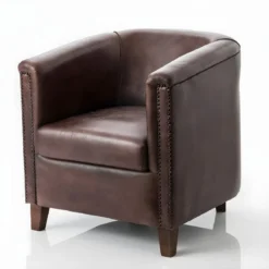 Fauteuil Cuir De Buffle