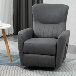 Fauteuil De Relaxation Inclinable 8 Points De Massage Repose-pied Ajustable Microfibre Polyester Gris 10 Fauteuil De Relaxation Inclinable 8 Points De Massage Repose-pied Ajustable Microfibre Polyester Gris -Promos Fauteora Magasin fauteuil 9474983