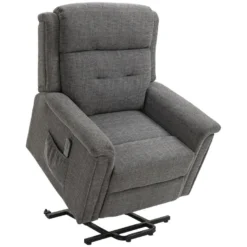 Fauteuil Releveur électrique Inclinable - Repose-pied Ajustable - Télécommande - Fauteuil De Relaxation - Tissu Polyester Aspect Lin Gris Chiné 8 Fauteuil Releveur électrique Inclinable - Repose-pied Ajustable - Télécommande - Fauteuil De Relaxation - Tissu Polyester Aspect Lin Gris Chiné -Promos Fauteora Magasin fauteuil 9485167