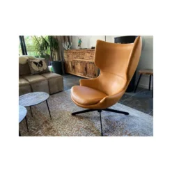 TORINI - Fauteuil Rotatif Aspect Cuir Jaune 7 TORINI - Fauteuil Rotatif Aspect Cuir Jaune -Promos Fauteora Magasin fauteuil 9485801