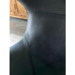 TORINI - Fauteuil Rotatif Aspect Cuir Noir -Promos Fauteora Magasin fauteuil 9486507