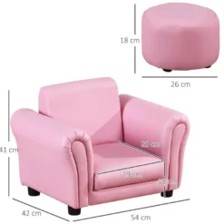 Ensemble Fauteuil Et Pouf Enfant Style Contemporain Structure Bois Revêtement Synthétique PVC Rose 9 Ensemble Fauteuil Et Pouf Enfant Style Contemporain Structure Bois Revêtement Synthétique PVC Rose -Promos Fauteora Magasin fauteuil 9487205