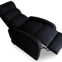 Fauteuil Relax Manuel Lasco Tissu Noir -Promos Fauteora Magasin fauteuil 9906163