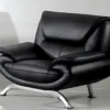 Fauteuil 1 Place En Cuir Italien JONAH, Noir -Promos Fauteora Magasin fauteuil 9999037