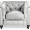 Fauteuil Chesterfield Regency Argent -Promos Fauteora Magasin fauteuil 9999113