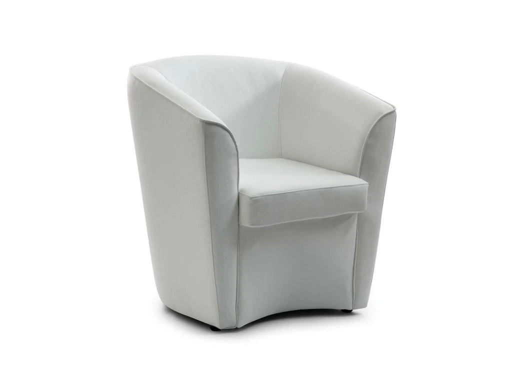 Chaise Longue Dabbiat, Chaise Longue, 100% Made In Italy, Fauteuil Relax En éco-cuir, Cm 70x60h74, Blanc 4 Chaise Longue Dabbiat, Chaise Longue, 100% Made In Italy, Fauteuil Relax En éco-cuir, Cm 70x60h74, Blanc – Image 2