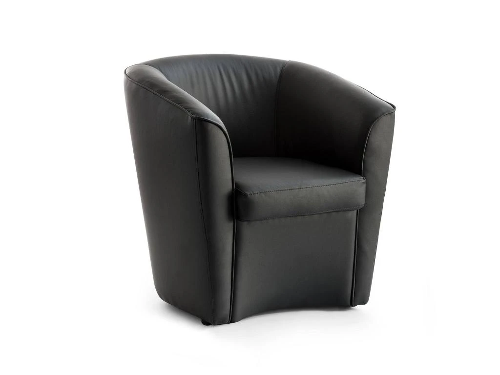 Chaise Longue Dabbiat, Chaise Longue, 100% Made In Italy, Fauteuil Relax En éco-cuir, Cm 70x60h74, Noir 4 Chaise Longue Dabbiat, Chaise Longue, 100% Made In Italy, Fauteuil Relax En éco-cuir, Cm 70x60h74, Noir – Image 2